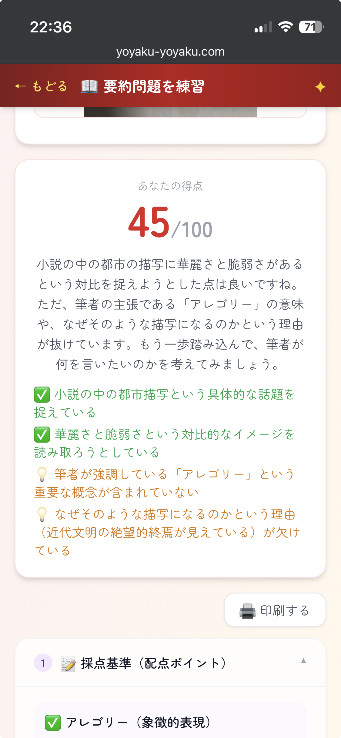 プロの採点基準